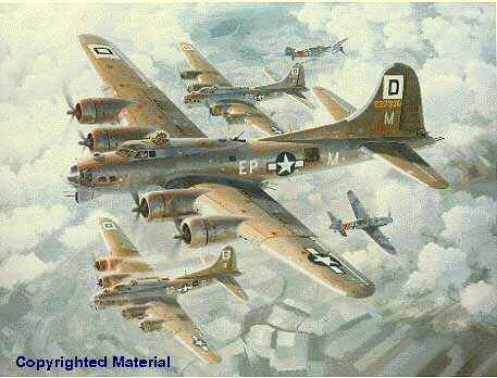 B-17s under attack